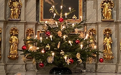 Weihnacht Tanne Altar Güssing